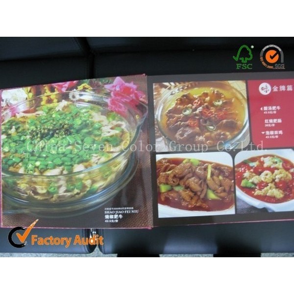 Fresh Colored Cooking Book Printing Service
